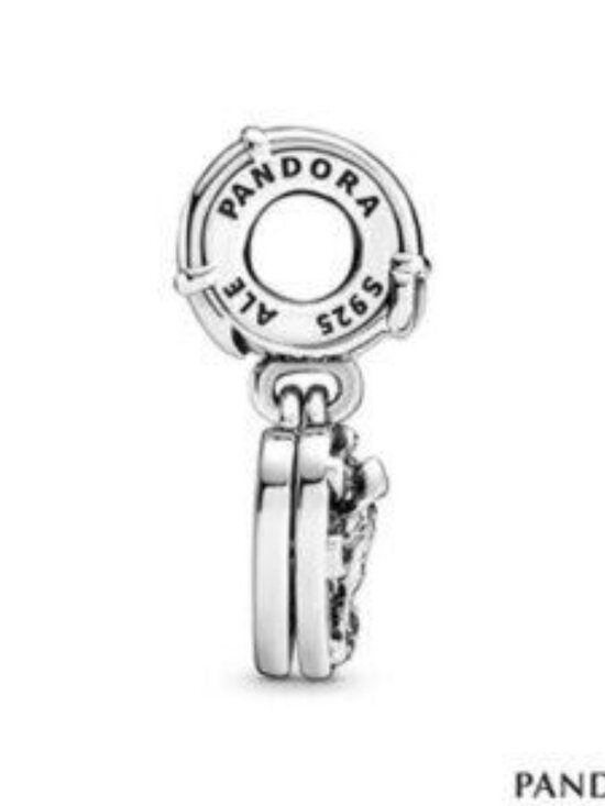 Pandora Heart Charm with Blue Enamel - Picture 3 of 5